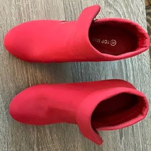 Red boots with heels